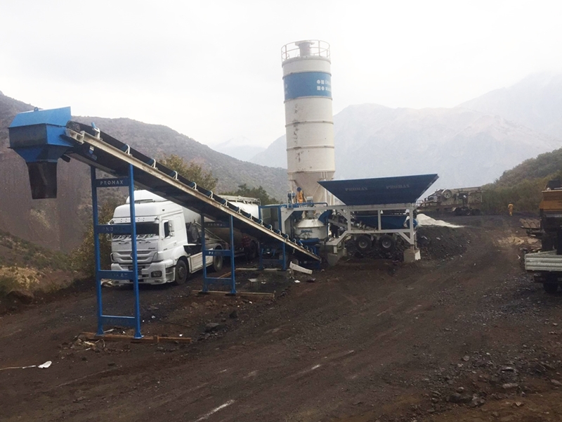 35m³/h Mobile Concrete Batching Plant